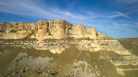 Beautiful aerial view of a mountain range with picturesque rocks. Stock Footage 263367201