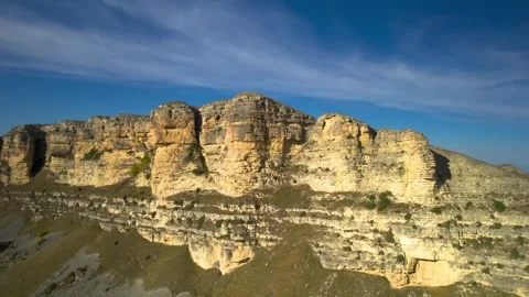 Beautiful aerial view of a mountain range with picturesque rocks. Stock Footage 263367250