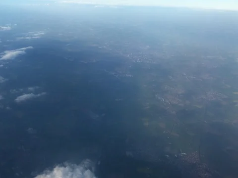 Beautiful Aerial View of Vast Cloud Bank from Commercial Flight (4K) Stock-Footage 79796350