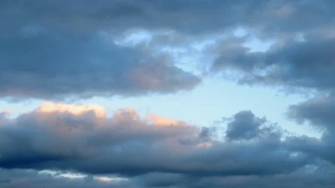Beautiful air clouds Stock Footage 89542736