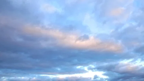 Beautiful air clouds Stock Footage 89542737