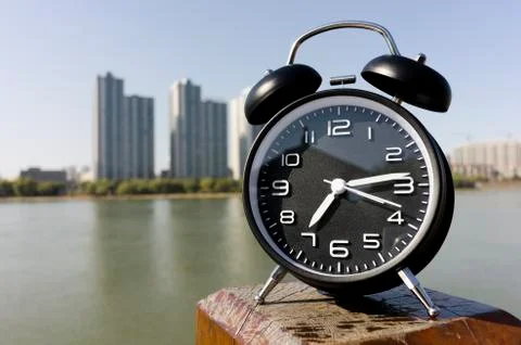 Beautiful alarm clock, timer Stockfoto's