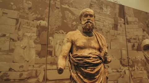 Beautiful Ancient Marble Statue Stock Footage 36188441