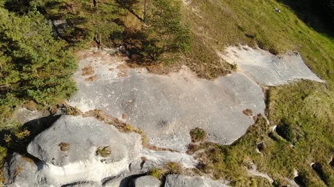 Beautiful ancient rocks Stock Footage