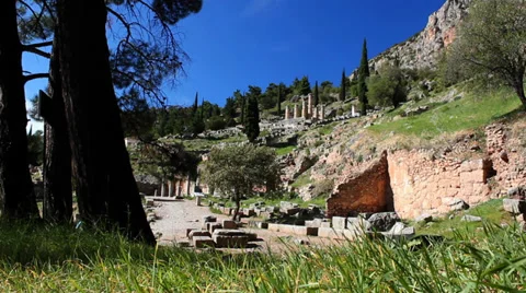 Beautiful ancient ruins Stock Footage 36109520