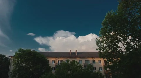 Beautiful and Big Moving Clouds - Time Lapse Stock Footage 66849383