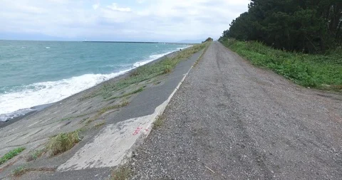 Beautiful and calm ocean view in Shizuoka Japan 스톡 동영상 99274953