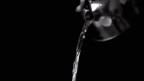 Beautiful and Captivating Slow Motion of Water Pouring with Elegant Movements Stock Footage 312013864