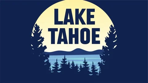 Beautiful and charming views at lake tahoe california Stock Footage 330833155