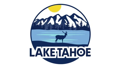 Beautiful and charming views at lake tahoe california Stock Footage 330833218