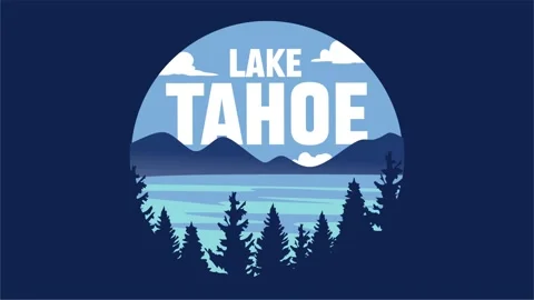 Beautiful and charming views at lake tahoe california Stock Footage 330833219