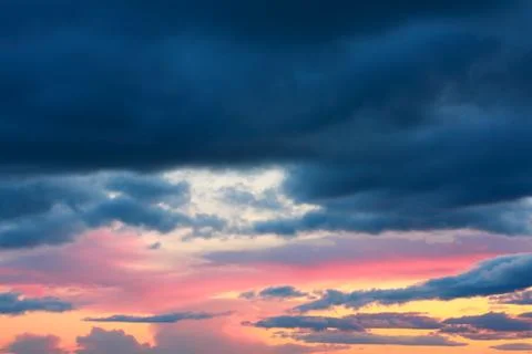 Beautiful and dramatic sky Stock Photos