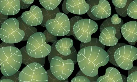 A beautiful and elegant leaves background vector featuring lush foliage Illustrazione stock