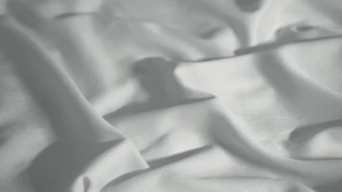 Beautiful and Elegant Soft Fabric Drapery in a White Color Shade 库存影片 290945978
