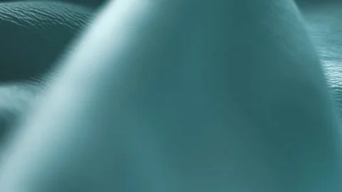 Beautiful and Elegant Soft Fabric Drapery in a Green Color Shade Vídeo Stock 290946853