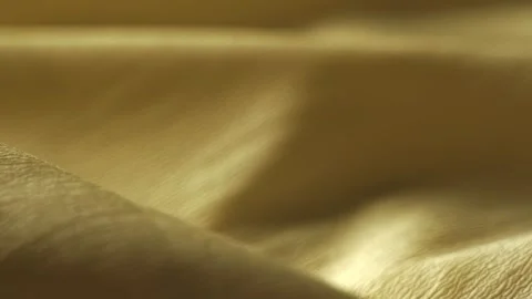 Beautiful and Elegant Soft Fabric Drapery in a Yellow Color Shade Stock Footage 290948288