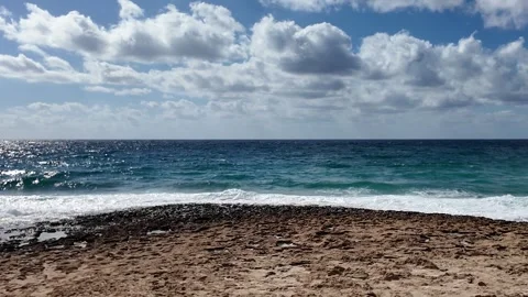 A beautiful and tranquil view of a beach Stock Footage 320043124