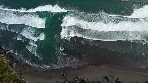 Beautiful and unique tropical beach Stock Footage