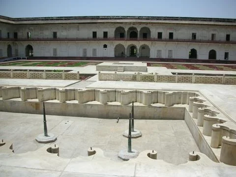 Beautiful Anguri Bagh or Grape Garden courtyard inside the Agra Fort 写真素材