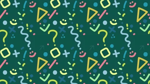 Beautiful animated abstract pattern with circle triangle shapes and rendered abs Video stock 230130224