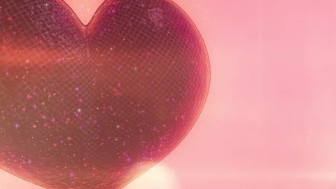 Beautiful animated beating heart. Video stock 102471647