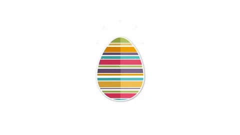 Beautiful animated Easter eggs, mockup Stock Footage 150876364