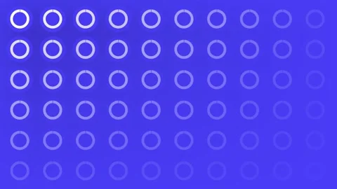 Beautiful animated violet background with neon circles. Stock Footage