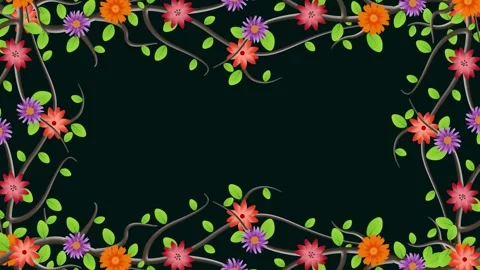 Beautiful animation of flowers branches. Concept for environment related de.. Stock Footage 268469813