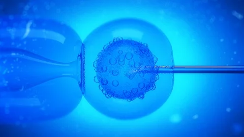 Beautiful animation of a molecule under a microscope Stock Footage 99012829