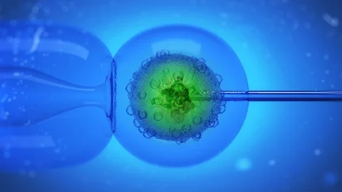 Beautiful animation of a molecule under a microscope Video stock 99061783