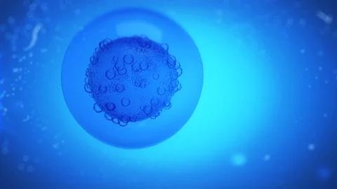 Beautiful animation of a molecule under a microscope Stock Footage 99064974