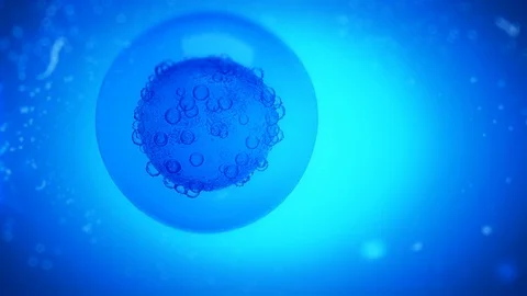 Beautiful animation of a molecule under a microscope Stock Footage 99064989
