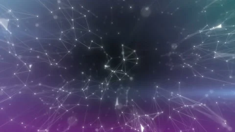 Beautiful animation screen saver background technology particles plexus. Glass Stock Footage 112797354