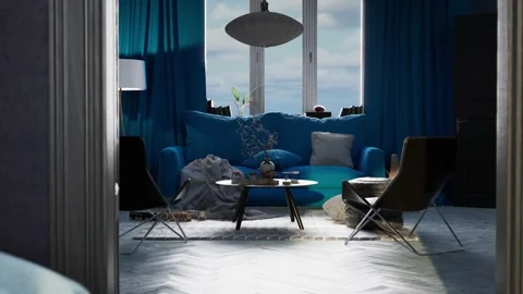 Beautiful Apartment with modern interior design Video stock 218218033