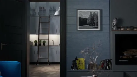Beautiful Apartment with modern interior design Video stock 218218040