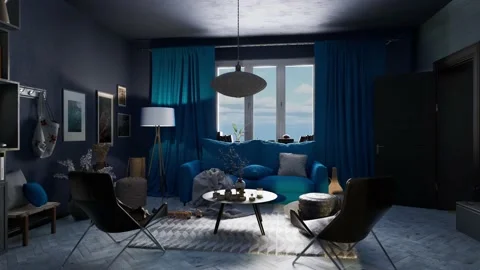 Beautiful Apartment with modern interior design Video stock 218218124