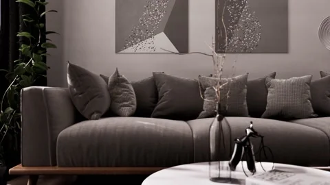 Beautiful Apartment with modern interior design Video stock 218218564