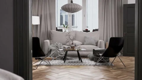 Beautiful Apartment with modern interior design Video stock 218218578