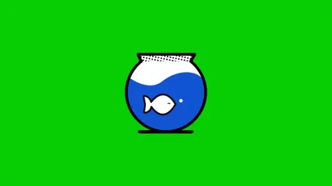 Beautiful Aquarium Fish Animation Loop Видео 340537419