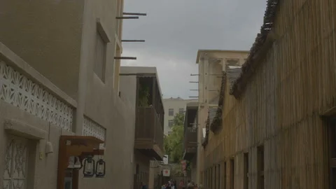 Beautiful Arab streets in the Emirates Stock Footage 94273260