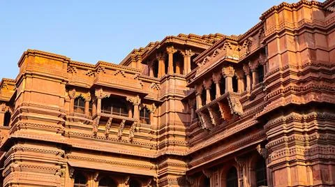 Beautiful architecture of Govind Dev ji Temple, Vrindavan, Mathura, Uttar P.. Stock Photos