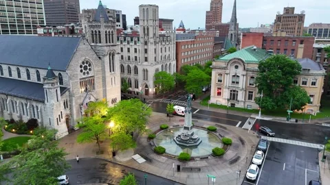 Beautiful Architecture - Syracuse, NY Video stock 336226801