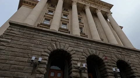 Beautiful architectures in the capital Sofia Stock Footage 167991469