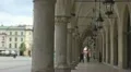 Beautiful archway in Krakow, Poland HD Footage
