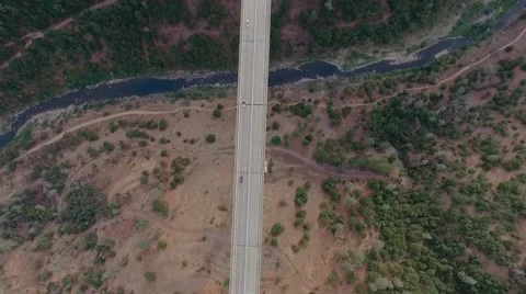 A beautiful arial view of a bridge Video stock 54003728