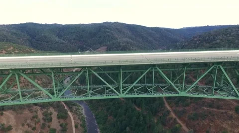 A beautiful arial view of a bridge Video stock 54004498