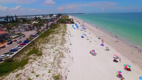 Beautiful Arial View of Florida Beach County Stock Footage 211797250