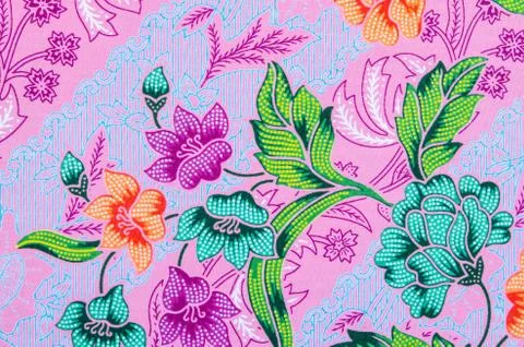 The beautiful of art Batik Pattern Stock Illustration