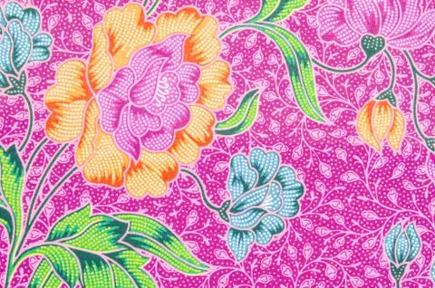 The beautiful of art Batik Pattern Stock Illustration