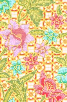The beautiful of art Batik Pattern 스톡 사진